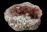 Pink Amethyst Geode Section - Argentina #113321-1